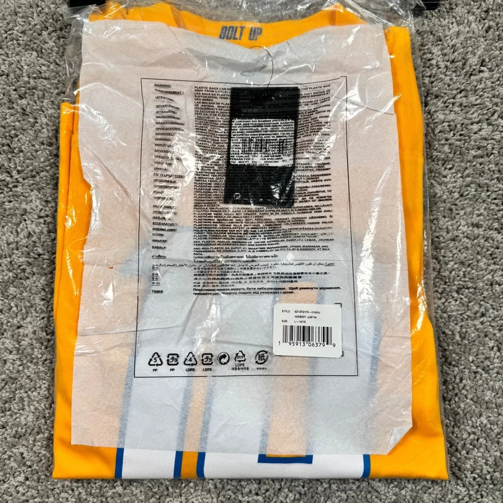 Nike Justin Herbert Inverted Team Game Jersey Kids Gold L NEW